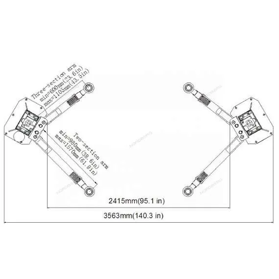 LAUNCH TLT245ATL 4,5 т Подъемник 380В 2х стоечный с верхней синхронизацией (синий) в Челябинске купить по выгодной цене 100kwatt.ru