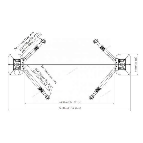 LAUNCH TLT245ATL 4,5 т Подъемник 380В 2х стоечный с верхней синхронизацией (красный) в Челябинске купить по выгодной цене 100kwatt.ru