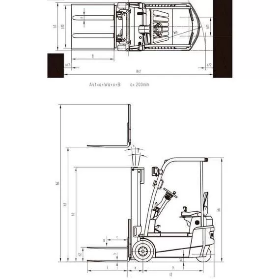 OXLIFT CPDS10-XD2 Li-Ion 1 т 3 м Электропогрузчик вилочный в Челябинске купить по выгодной цене 100kwatt.ru