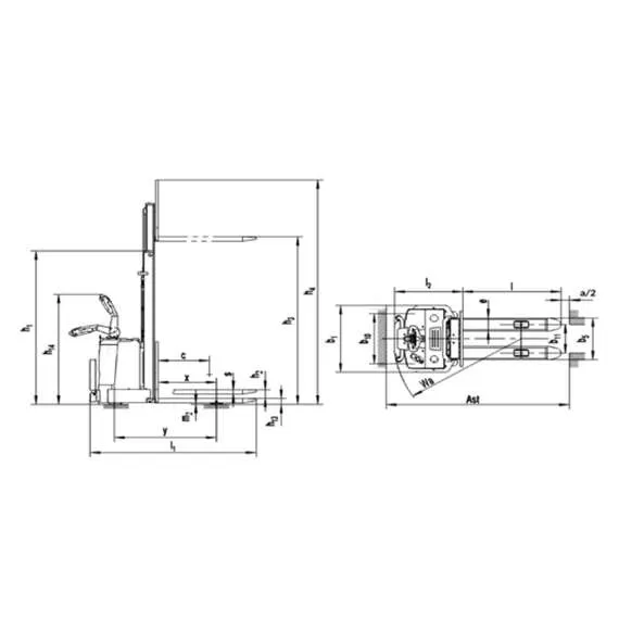 SIBLINE CL1556W 1,5 т 5,6 м Самоходный штабелёр с платформой оператора в Челябинске купить по выгодной цене 100kwatt.ru