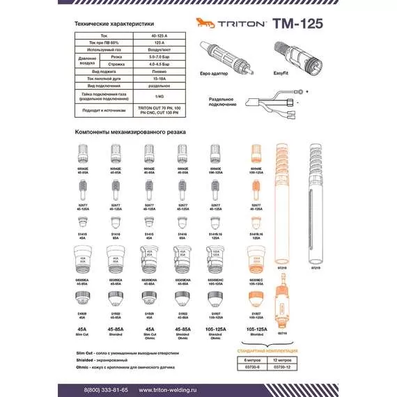 TRITON TM-125 (12 метров) раздельное подключение в Челябинске купить по выгодной цене 100kwatt.ru