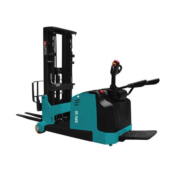 PROLIFT PRO SRV 2055 Самоходный штабелер с противовесом 2 т 5,5 м (с платформой) в Челябинске, Грузоподъемность: 2 тонны (2000 кг), Высота подъема вил, м.: 5.5 м купить по выгодной цене 100kwatt.ru